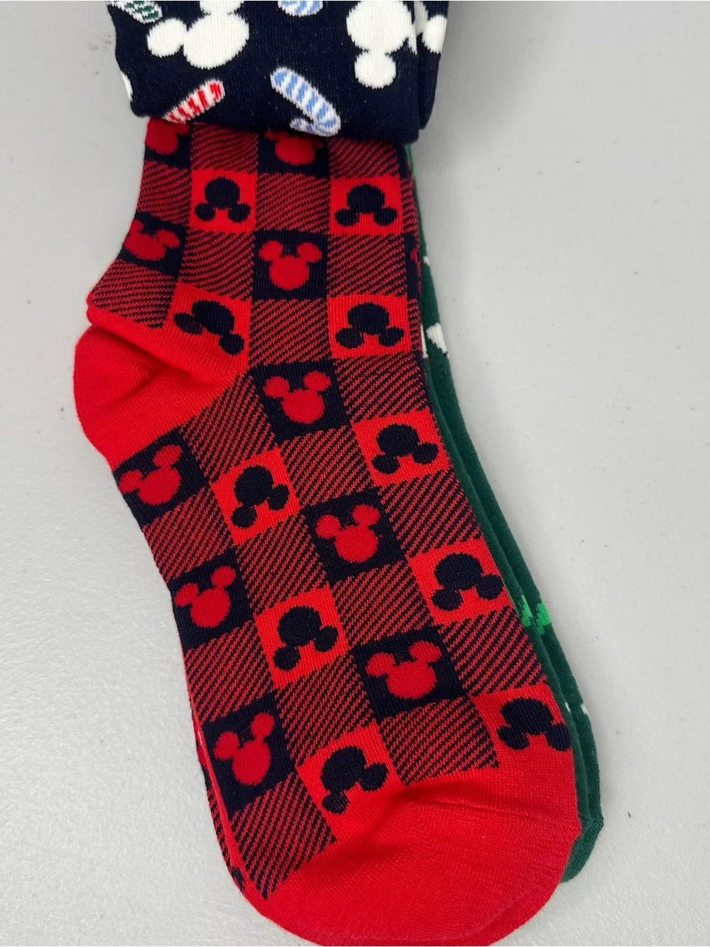 Old Navy Disney Mickey Christmas Socks 3-Pack NWT